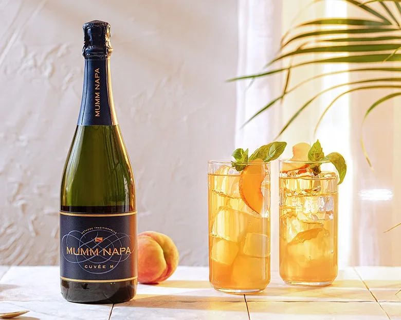 Peach Press Sparkling Cocktail
