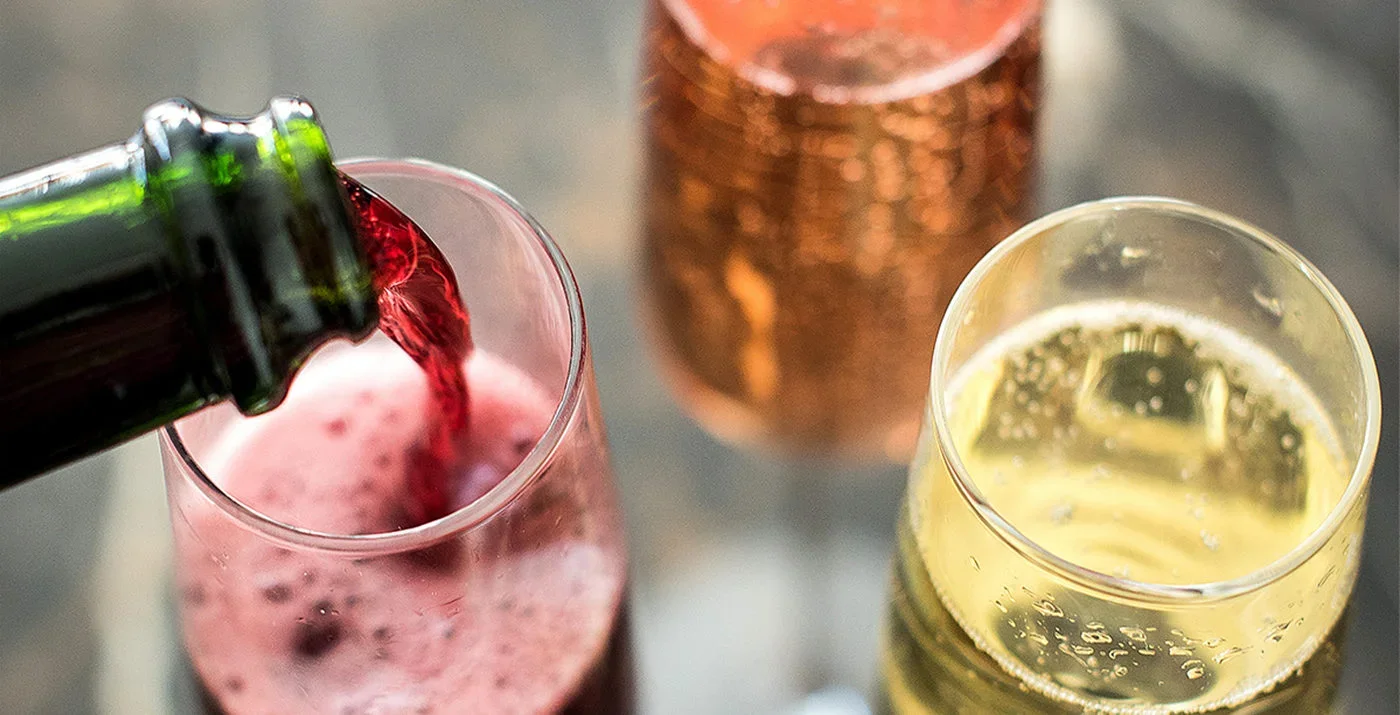 The Colors of Sparkling: White, Rosé, and Red